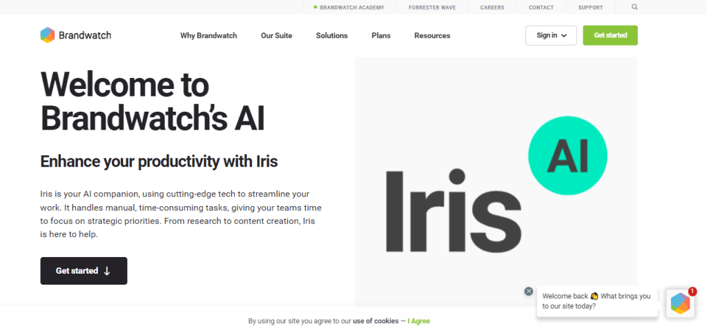 Brandwatch Iris AI companion