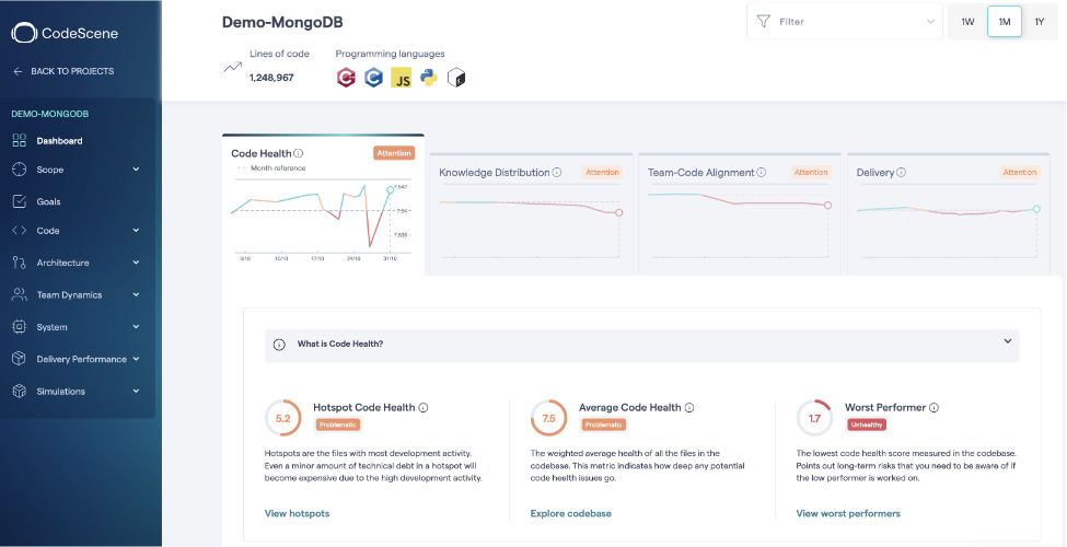 CodeScene - AI Tools for Code Review and Analysis